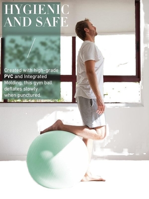 사용 가능 OEM 55cm PVC 반 폭발 체육관 운동 요가 공 공기 펌프와 다채로운
