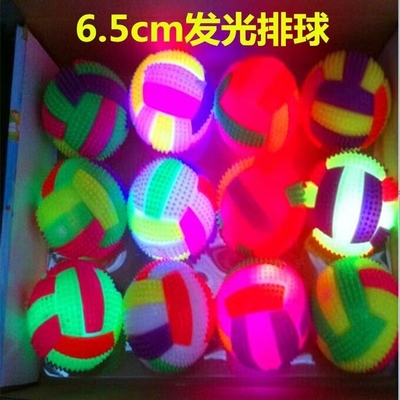 EN71 인증 센서 제작자 LED 스파이크 스키킹 반짝이는 공 6.5CM/7.5CM
